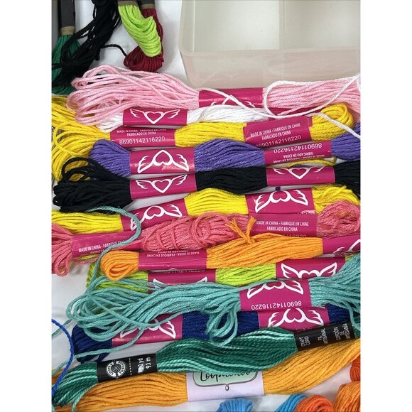Lot Embroidery Floss Skeins Organizer Cross Stitch Thread Mixed Colors - Picture 5 of 8